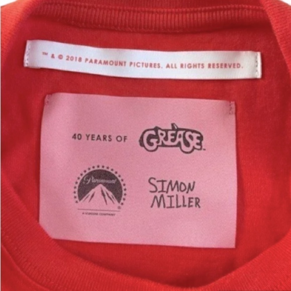 SIMON MILLER x PARAMOUNT GREASE “RIZZO”CROP TOP SZ 4 - LARGE - Picture 11 of 16
